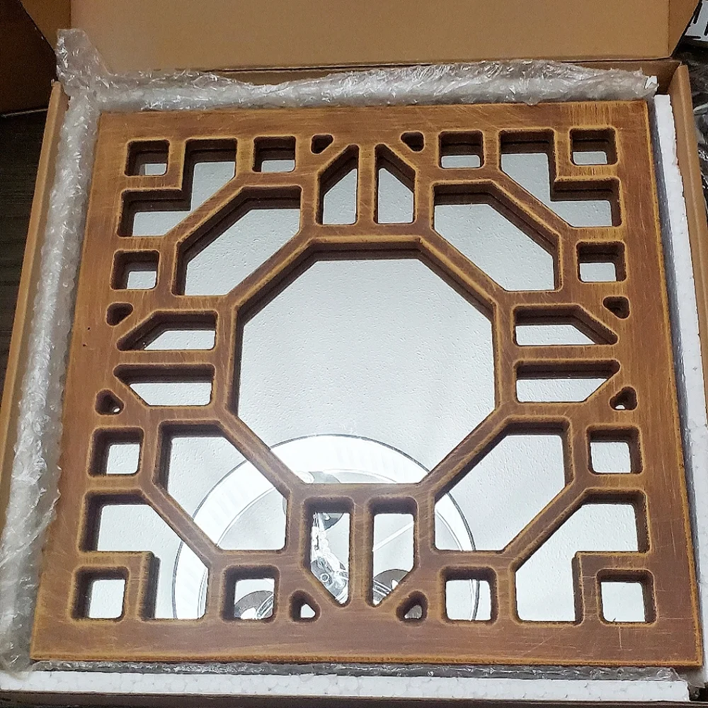 Wood Framed Mirror Set (2)